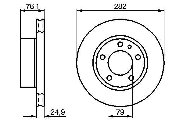 BOSCH 0 986 478 217 Brake Disc