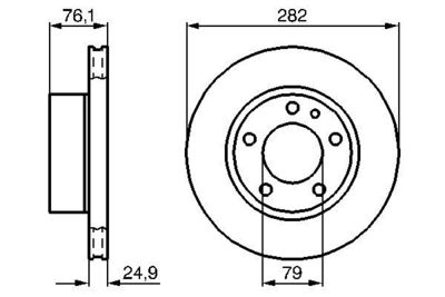 Brake Disc BOSCH 0 986 478 217