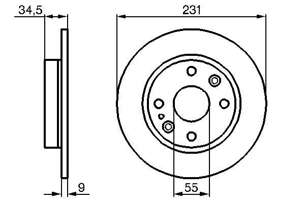 BOSCH 0 986 478 242 Brake Disc