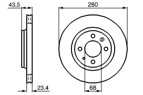 BOSCH 0 986 478 375 Brake Disc