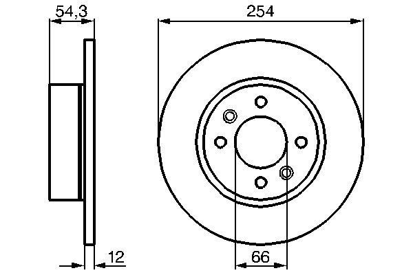 BOSCH 0 986 478 390 Brake Disc