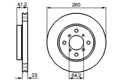 Brake Disc BOSCH 0 986 478 415