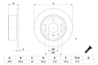 Brake Disc BOSCH 0 986 478 430