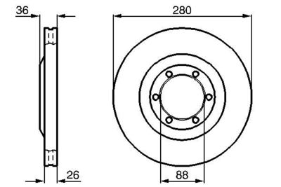 Brake Disc BOSCH 0 986 478 437