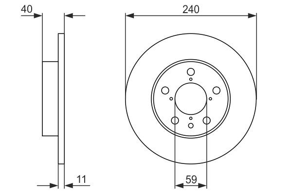 BOSCH 0 986 478 444 Brake Disc