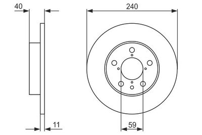 Brake Disc BOSCH 0 986 478 444