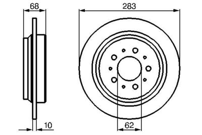 Brake Disc BOSCH 0 986 478 445