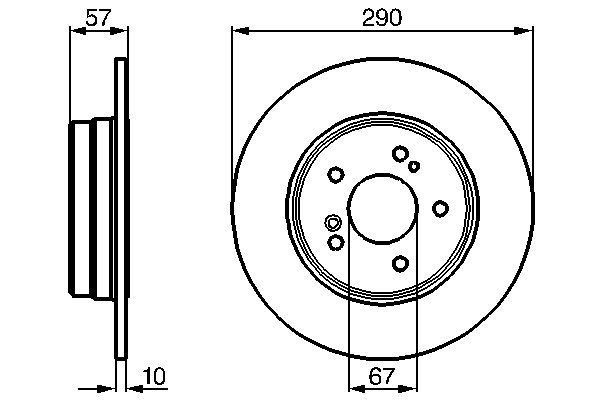 BOSCH 0 986 478 446 Brake Disc