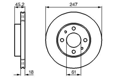 Brake Disc BOSCH 0 986 478 459