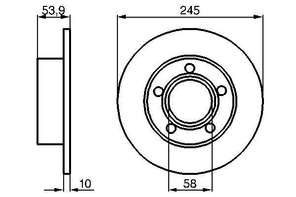 BOSCH 0 986 478 461 Brake Disc