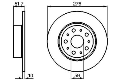 Brake Disc BOSCH 0 986 478 463