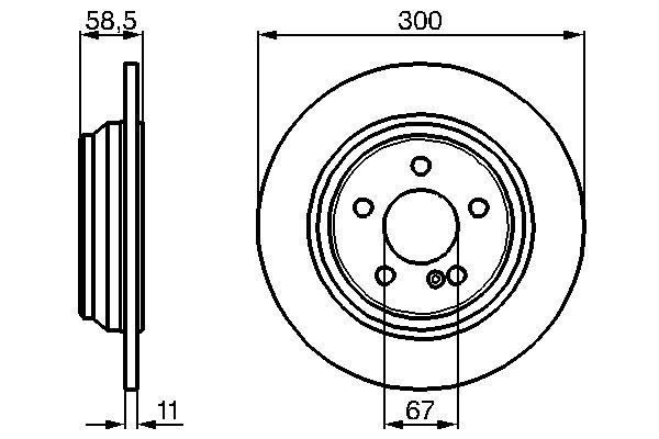 BOSCH 0 986 478 472 Brake Disc
