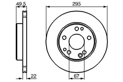 Brake Disc BOSCH 0 986 478 525