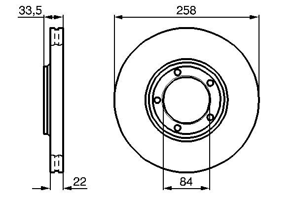 BOSCH 0 986 478 530 Brake Disc