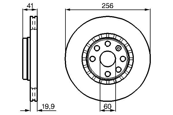 BOSCH 0 986 478 535 Brake Disc