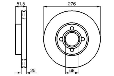 Brake Disc BOSCH 0 986 478 549