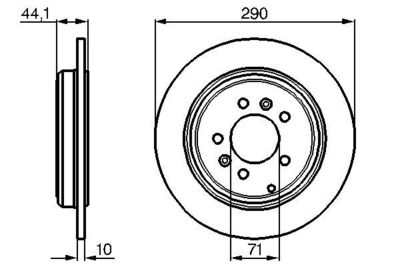 Brake Disc BOSCH 0 986 478 556