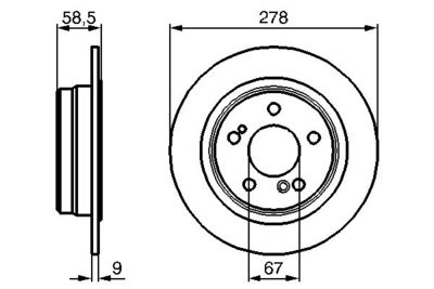 Brake Disc BOSCH 0 986 478 565