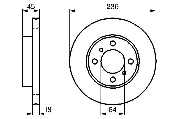 BOSCH 0 986 478 572 Brake Disc