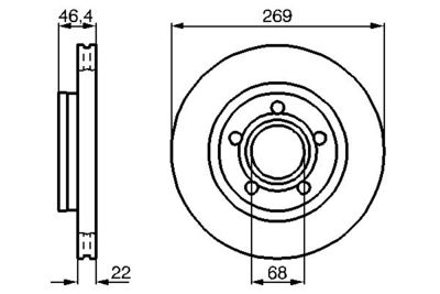 Brake Disc BOSCH 0 986 478 574