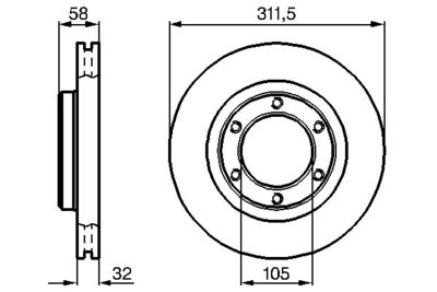 Brake Disc BOSCH 0 986 478 580