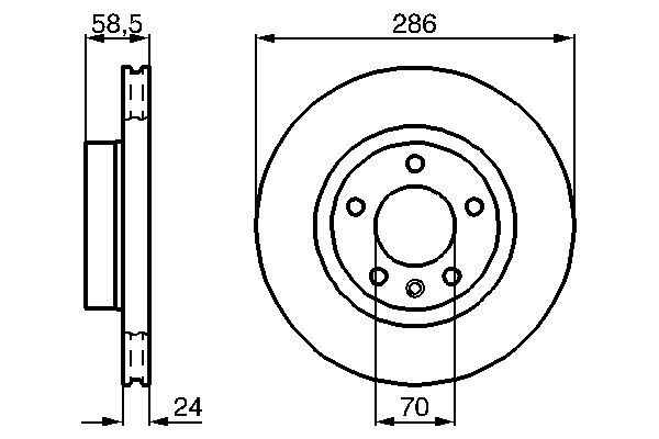 BOSCH 0 986 478 594 Brake Disc