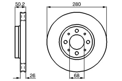 Brake Disc BOSCH 0 986 478 602