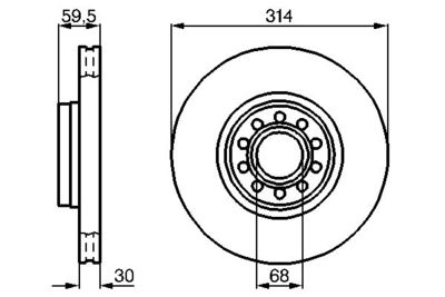 Brake Disc BOSCH 0 986 478 617