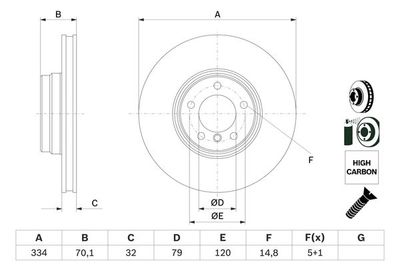 Brake Disc BOSCH 0 986 478 623