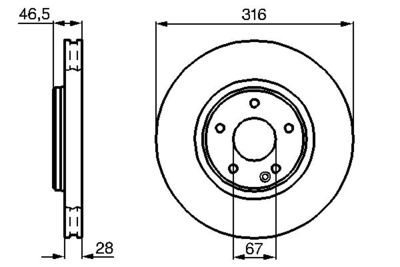 Brake Disc BOSCH 0 986 478 625