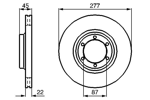 BOSCH 0 986 478 635 Brake Disc