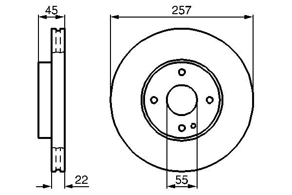 BOSCH 0 986 478 638 Brake Disc