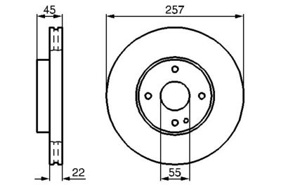 Brake Disc BOSCH 0 986 478 638