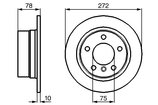 BOSCH 0 986 478 641 Brake Disc