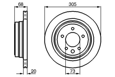 Brake Disc BOSCH 0 986 478 660