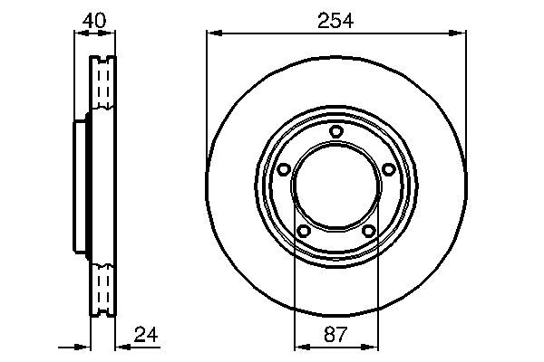 BOSCH 0 986 478 663 Brake Disc