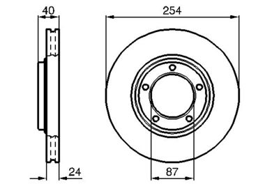 Brake Disc BOSCH 0 986 478 663