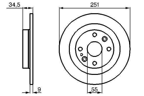 BOSCH 0 986 478 701 Brake Disc