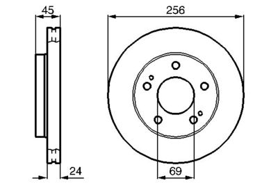 Brake Disc BOSCH 0 986 478 708