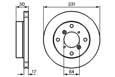 Brake Disc BOSCH 0 986 478 721