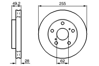 Brake Disc BOSCH 0 986 478 726