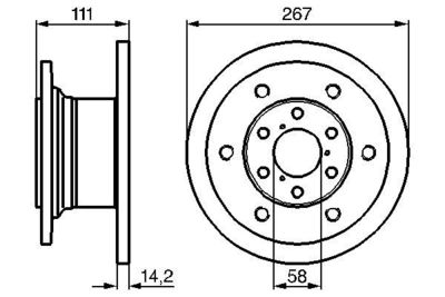 Brake Disc BOSCH 0 986 478 742