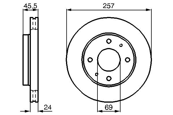 BOSCH 0 986 478 774 Brake Disc