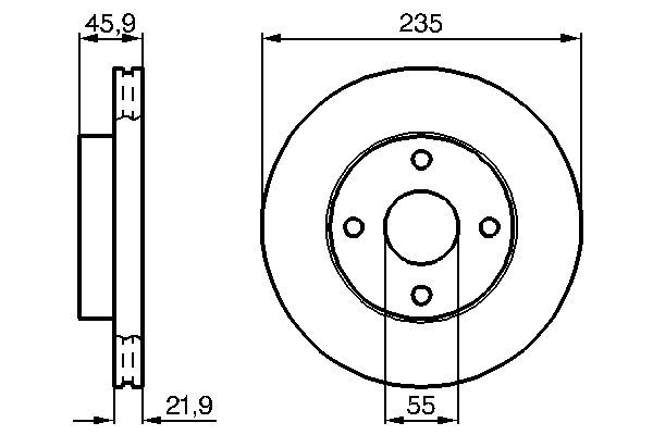 BOSCH 0 986 478 787 Brake Disc