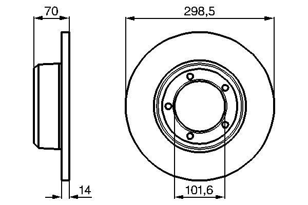 BOSCH 0 986 478 827 Brake Disc