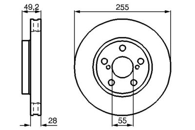 Brake Disc BOSCH 0 986 478 858