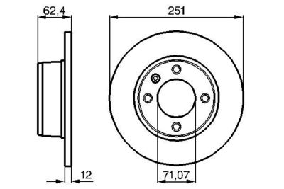 Brake Disc BOSCH 0 986 478 879