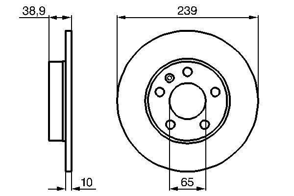 BOSCH 0 986 478 894 Brake Disc
