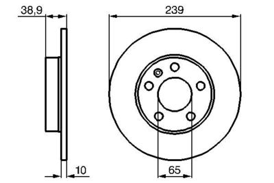 Brake Disc BOSCH 0 986 478 894