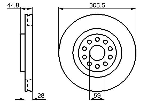 BOSCH 0 986 478 963 Brake Disc